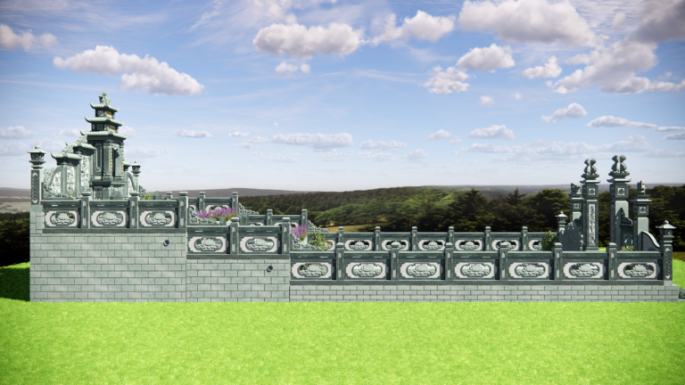 khu lăng mộ xanh rêu hạ 3 nền